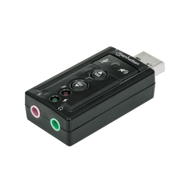 Manhattan Adaptador de Sonido 3-D 7.1 a USB 2.0 152341