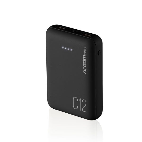 Cargador Portatil Argom 12000 mAh ARG-PB-1138