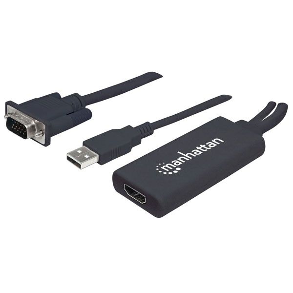 Manhattan Convertidor VGA y USB-A a HDMI 152426
