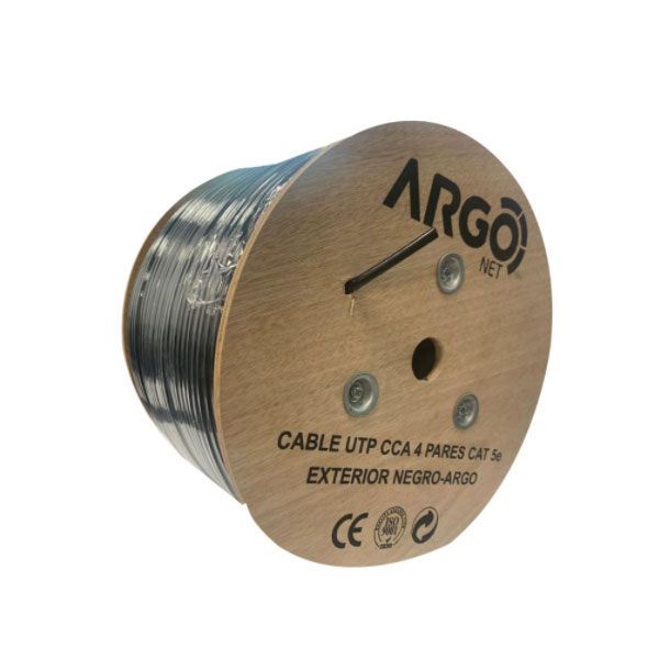 Cable Argo UTP CCA 4 Pares CAT 5e Exterior (Bobina)