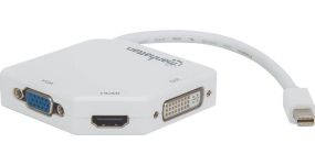 Adaptador Manhattan DisplayPort Mini a HDMI/DVI/VGA 207362